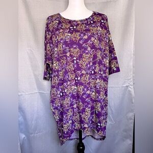 LuLaRoe Disney’s Toy Story Irma Tunic Shirt Buzz Woody Neon Pattern Size XL